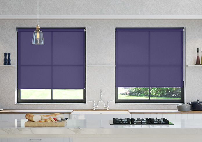 Roma, Indigo - Roller Blind - Image 3